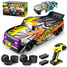 将图片加载到图库查看器，4DRC Car High Speed Remote Control Car 1:16 Scale 30+ MPH 4WD off Road Truck 2 Batteries 2 Car Shells50+ Mins Play Gifts
