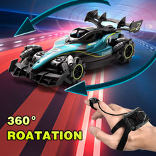 将图片加载到图库查看器，4DRC RC Racing Car, 1:12 4WD Toy Cars Buggy 2.4Ghz High Speed Remote Control Car Drift car, sideways driving, with watch control.for Boys &amp;  Gift for Kids Blue
