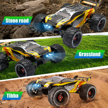 将图片加载到图库查看器，4drc 1:16 Large Scale RC Car 4WD 50KM/H High Speed Remote Control Car with Lights for Kids Adults,Off-Road Monster Crawler Truck Toy for Boys with 2 Batteries
