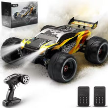 将图片加载到图库查看器，4drc 1:16 Large Scale RC Car 4WD 50KM/H High Speed Remote Control Car with Lights for Kids Adults,Off-Road Monster Crawler Truck Toy for Boys with 2 Batteries
