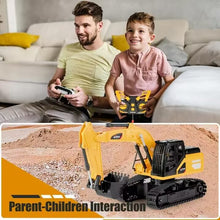 将图片加载到图库查看器，4DRC Remote Control Excavator 6 Channel Rechargeable RC Truck Construction Tractor Car Toys Lights Sounds,Toy Gift for Boys Girls Kids
