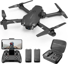 将图片加载到图库查看器，4DRC 13 Drone with 1080P HD Camera for Adults and Kids, FPV Live Video Foldable Beginners Toys 2 Batteries
