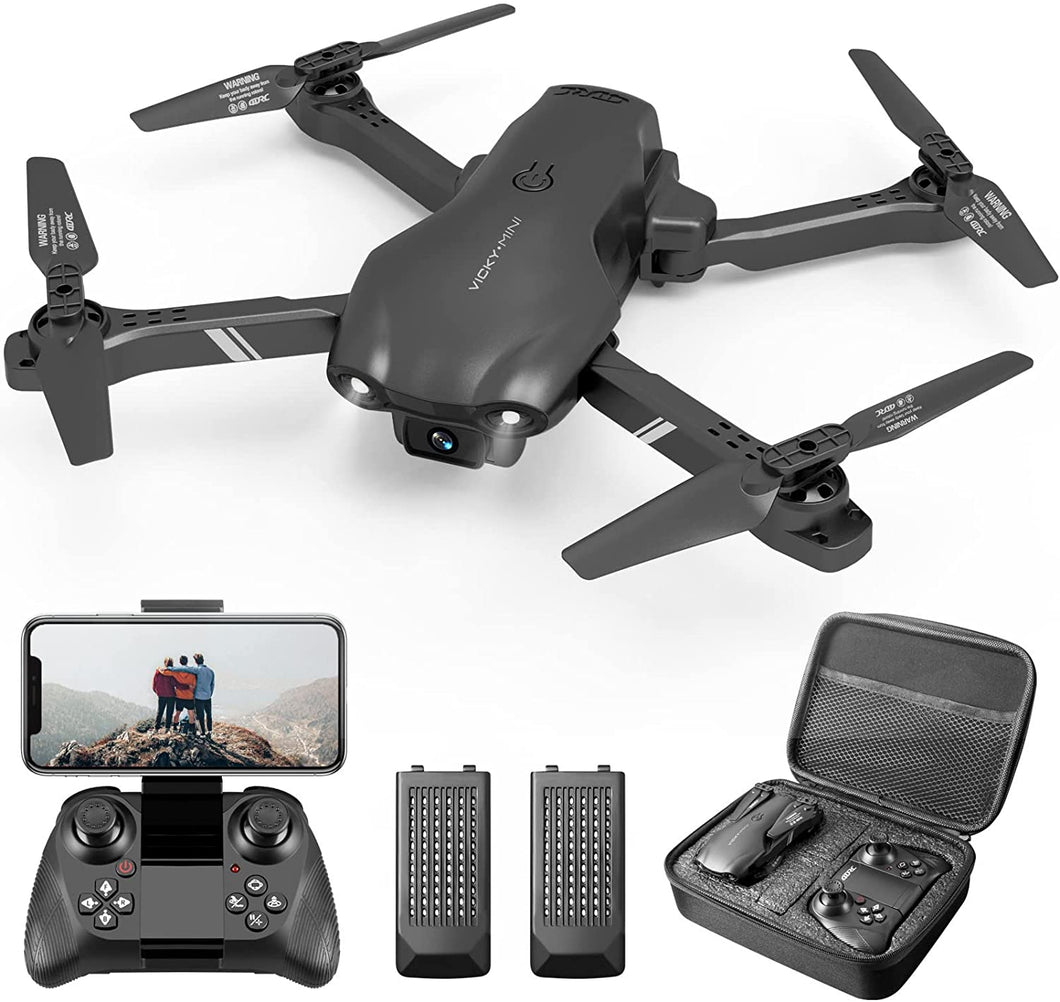 4DRC 13 Drone with 1080P HD Camera for Adults and Kids, FPV Live Video Foldable Beginners Toys 2 Batteries