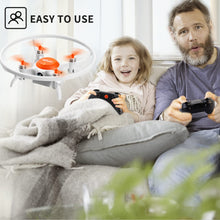 将图片加载到图库查看器，4DRC V5 Drone with 720P HD Camera for Adults and Kids, FPV Live Video 3 Batteries Orange
