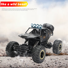 将图片加载到图库查看器，4DRC 1:12 Cars off Road Monster Truck Remote Control Car Metal Shell 2.4G 4WD Dual Motors,All Terrain Hobby Truck with 2 Batteries Black
