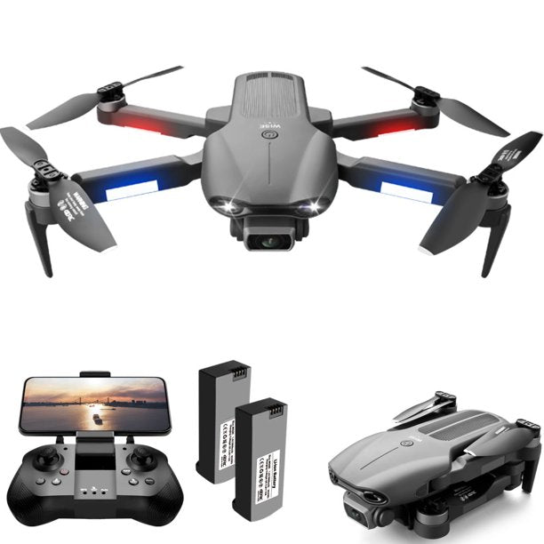 4DRC F9 Drone with Camera for Adults 2K HD GPS Auto Return, 5GHz FPV 2 Batteries Carrying Case