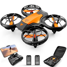 将图片加载到图库查看器，4DRC V8c Drone with 720P HD Camera for Adults and Children FPV Real-time Video, 2 Modular Batteries and Storage Bag, Orange
