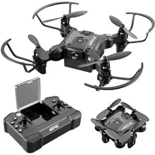 将图片加载到图库查看器，4DRC V2 Foldable Mini Drone for Kids Beginners With Altitude Hold Headless Mode 3D Flips One-click takeoff 3 Batteries Black
