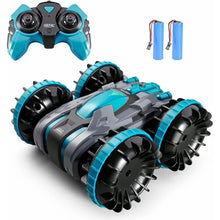 将图片加载到图库查看器，4DRC C9 RC Car for Kids Rotate 360° Spins &amp; Flips, 2.4 GHz 4WD Amphibious Remote Control Car Boat RC Monster Truck Stunt Car Vehicles Toys for 5-12 Year Old Boys Gifts
