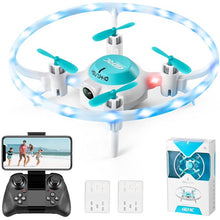 将图片加载到图库查看器，4DRC V5 Drone with 720P HD Camera for Adults and Kids, FPV Live Video 3 Batteries Blue
