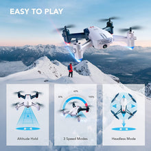 将图片加载到图库查看器，4DRC V15-1080P WiFi FPV Drone With 1080P HD Camera, Headless Mode/3D Flips, RC Quadcopter for Beginners,bluey
