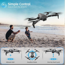 将图片加载到图库查看器，4DRC 13 Drone with 1080P HD Camera for Adults and Kids, FPV Live Video Foldable Beginners Toys 2 Batteries
