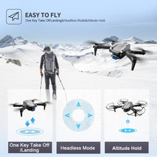 将图片加载到图库查看器，4DRC Drone with Camera for Kids,1080P FPV HD Camera Video Drone for Adults Beginner,Foldable RC Quadcopter ，Silver
