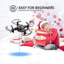 将图片加载到图库查看器，4DRC V2 Foldable Mini Drone for Kids Beginners With Altitude Hold Headless Mode 3D Flips One-click takeoff 3 Batteries Black
