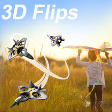 将图片加载到图库查看器，4DRC Drone RC Aircraft Remote Control Foam Glider RC Glider Plane Fixed Wing Airplane Toys for Kids Beginners Adults,Silver
