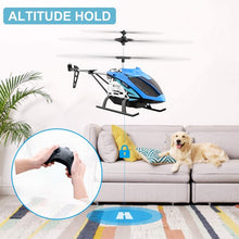 将图片加载到图库查看器，4DRC Remote Control Helicopter 2.4GHz 4DM5 RC Helicopters with Gyro for Beginner Toys Aircraft,3.5 Channel,LED Light,High&amp;Low Speed,2 Battery，Yellow Blue
