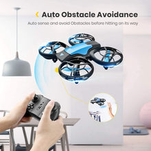 将图片加载到图库查看器，4DRC Drone Mini with 720P HD Camera for Adults and Children FPV Real-Time Video, 3 Modular Batteries，Blue
