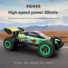 将图片加载到图库查看器，4DRC RC Racing Car, 2.4Ghz High Speed Remote Control Car, 1:18 2WD Toy Cars Buggy for Boys &amp; Gift for Kids Green
