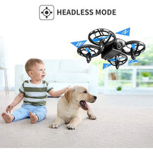 将图片加载到图库查看器，4DRC Drone Mini with 720P HD Camera for Adults and Children FPV Real-Time Video, 3 Modular Batteries，Blue
