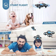 将图片加载到图库查看器，4DRC Drone Mini with 720P HD Camera for Adults and Children FPV Real-Time Video, 3 Modular Batteries，Blue
