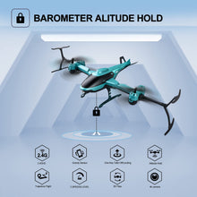 将图片加载到图库查看器，4DRC RC Helicopte Drone with 1080P HD Camera for Kids Adults, FPV Drone Beginners Foldable Live Video Quadcopter 2 Batteries Blue
